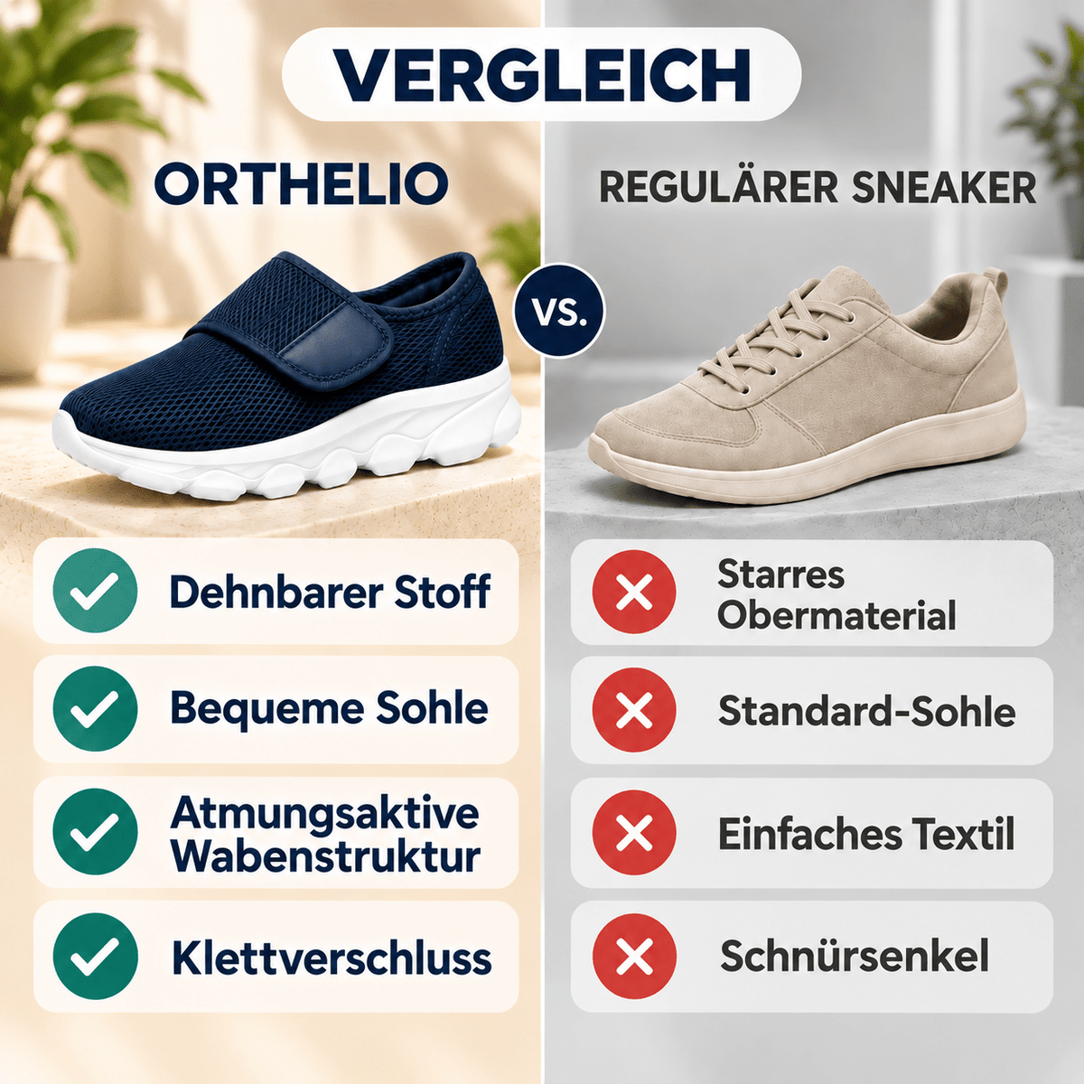 Orthelio – Schmerzlindernder Diabetikerschuh gegen Schwellungen