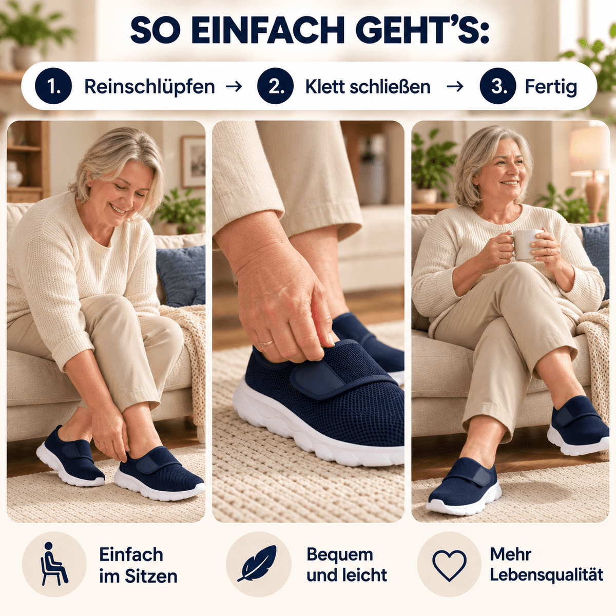 Orthelio – Schmerzlindernder Diabetikerschuh gegen Schwellungen